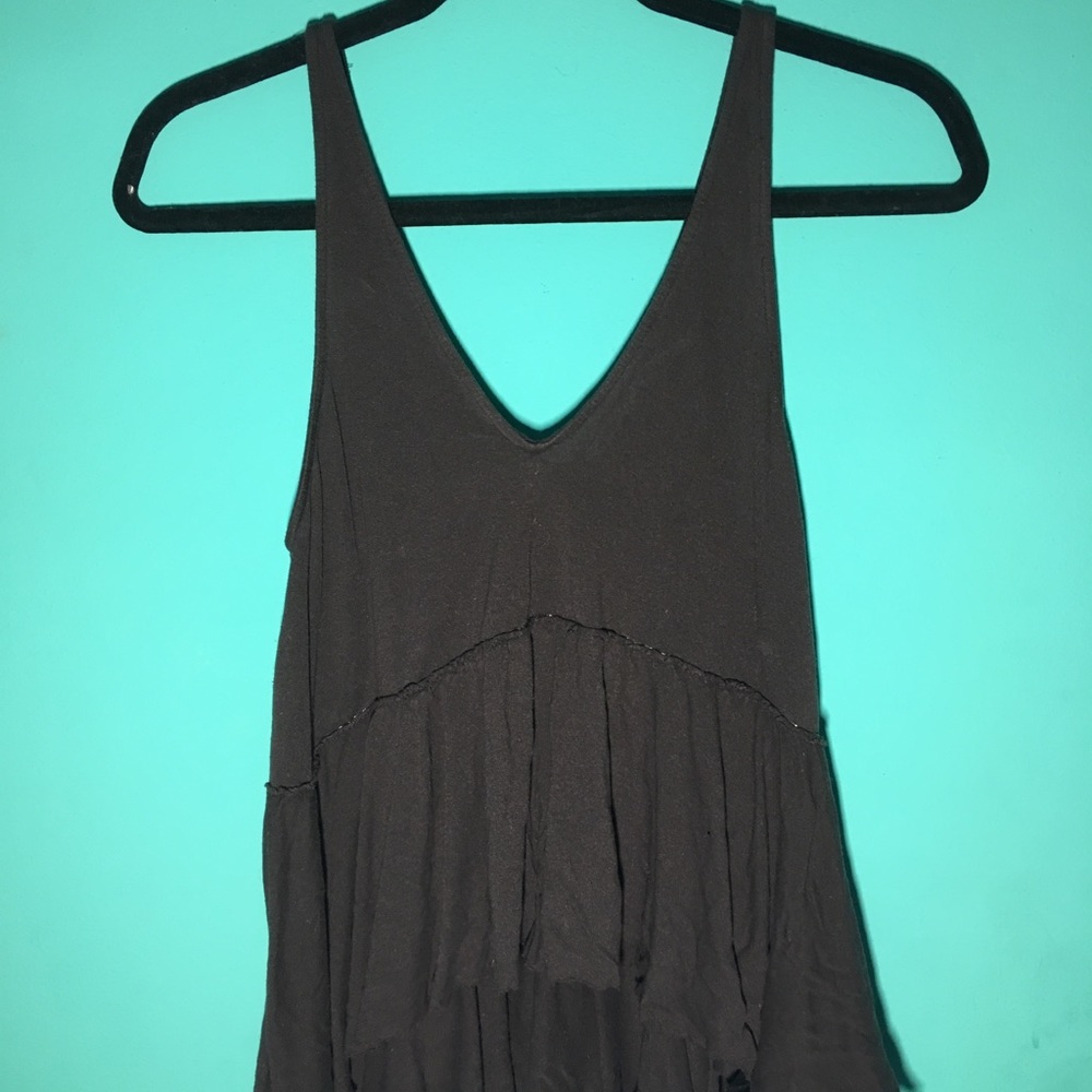 Black Loose Tank Top
